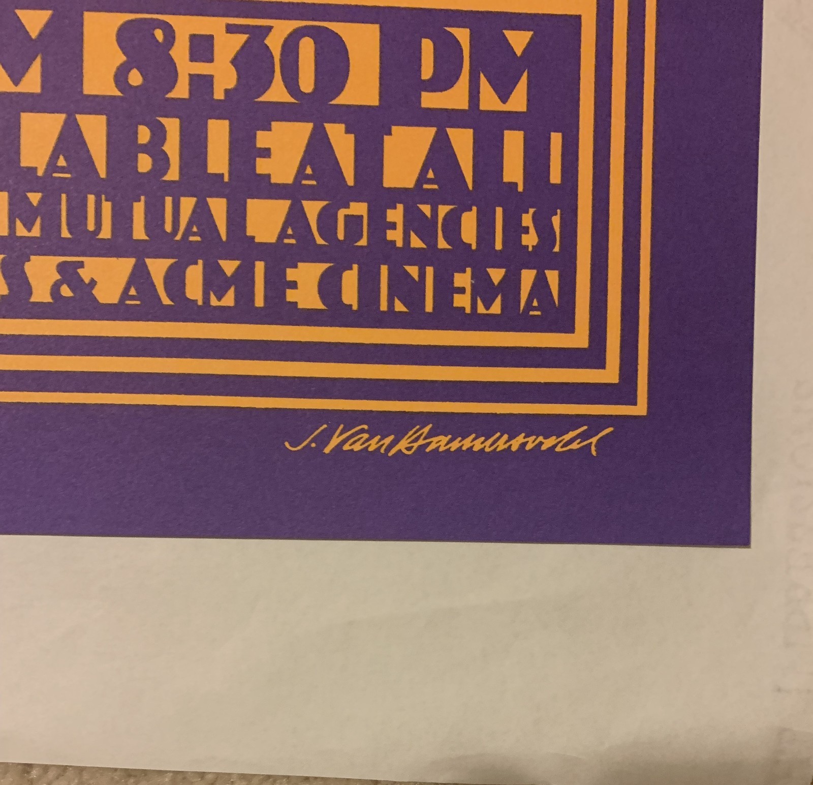 JIMI HENDRIX CONCERT POSTER 1968 MINT CONDITION 3RD PRINTING Xmas Sale!!