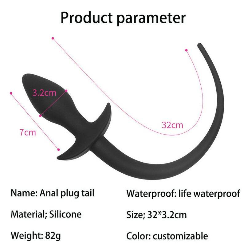 4pc Set Foxtail Buttplug Wolftail Furry Cat Ear Collar Anal Plug Cosplay Sex Toy