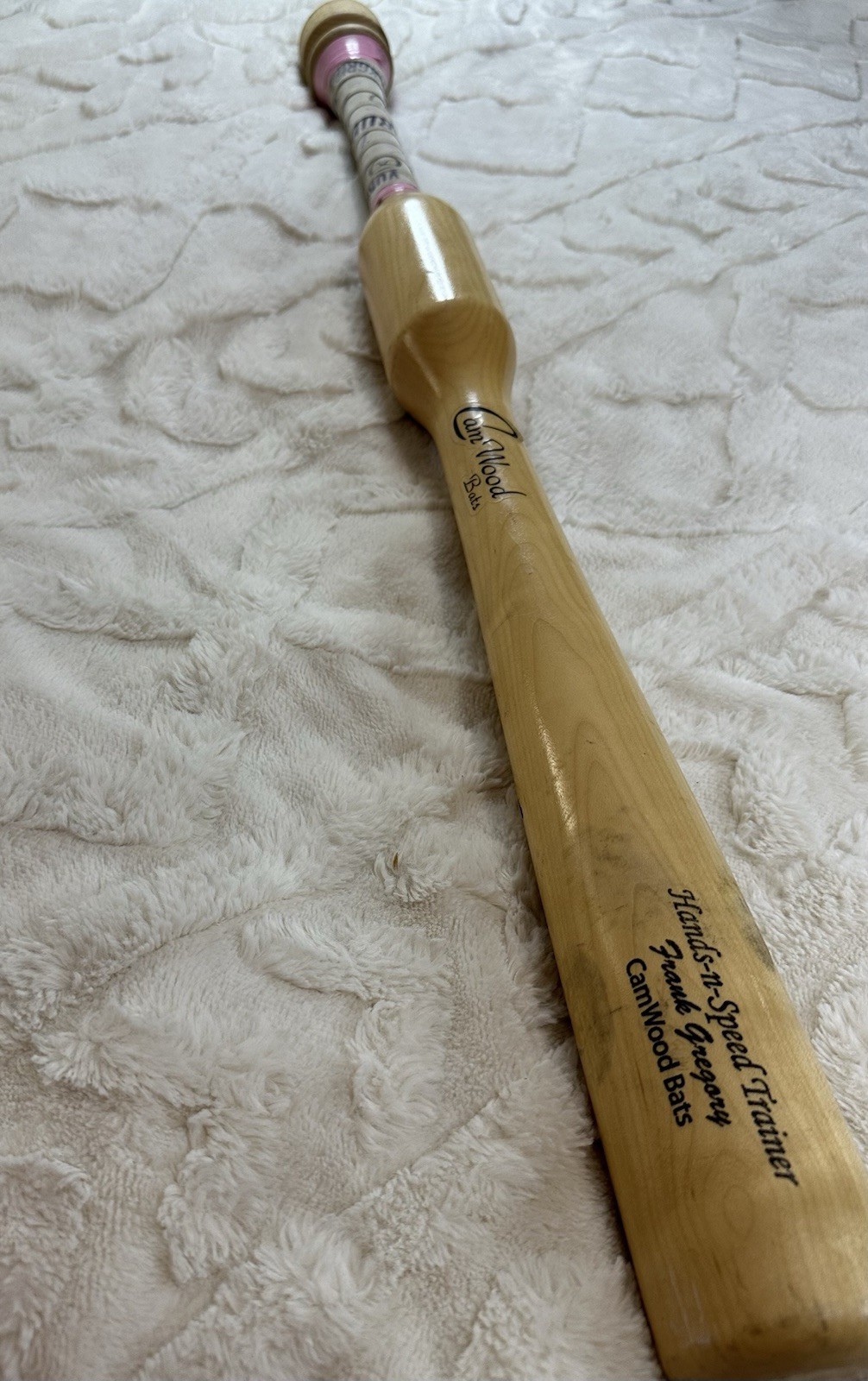 Cam Wood Training Baseball Bat (33.5”, 45 oz) Hands-n-Speed Trainer