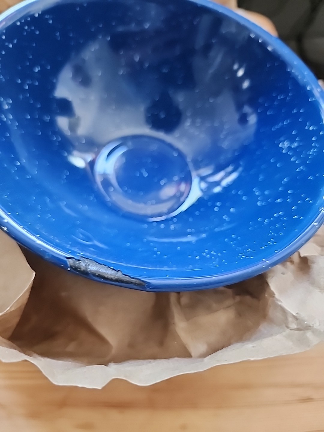 GSI Outdoor Sierra Table Set 16 piece porcelained Enamelware, Blue Open box