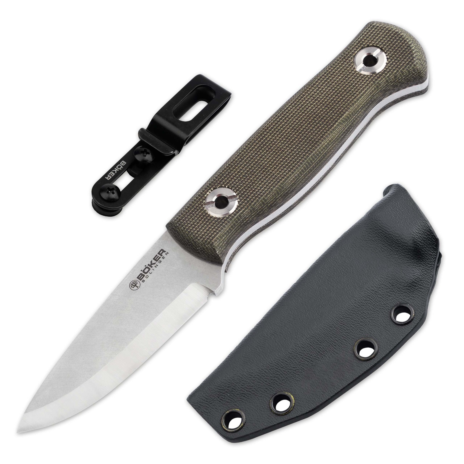 BOKER Vigtig vs. Wild Fixed Outdoor Knife 3.35" MagnaCut Blade Micarta - 121509