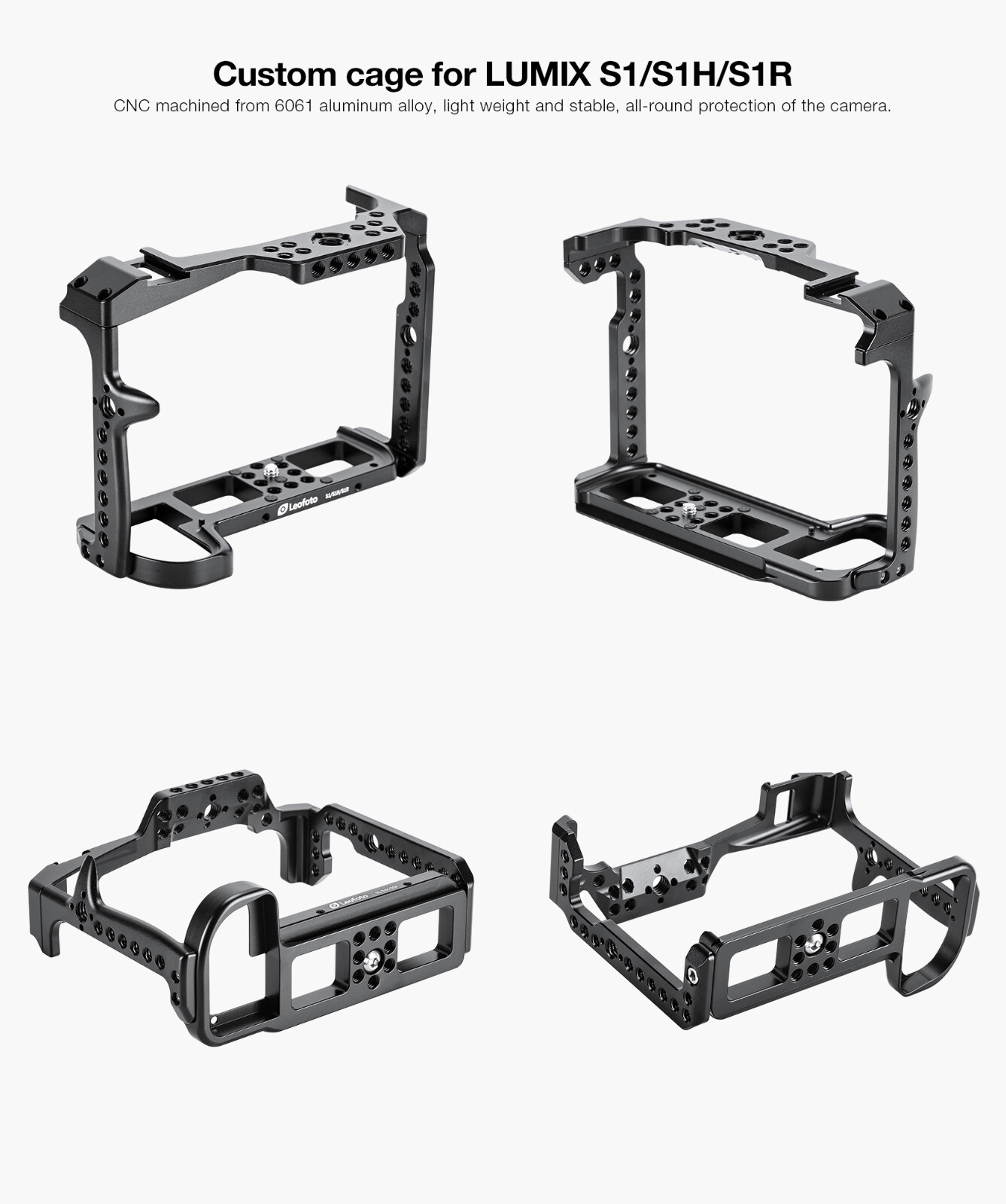【Leofoto USA】Leofoto S1/S1H/S1R Camera Cage for Panasonic Lumix S1/S1H/S1R