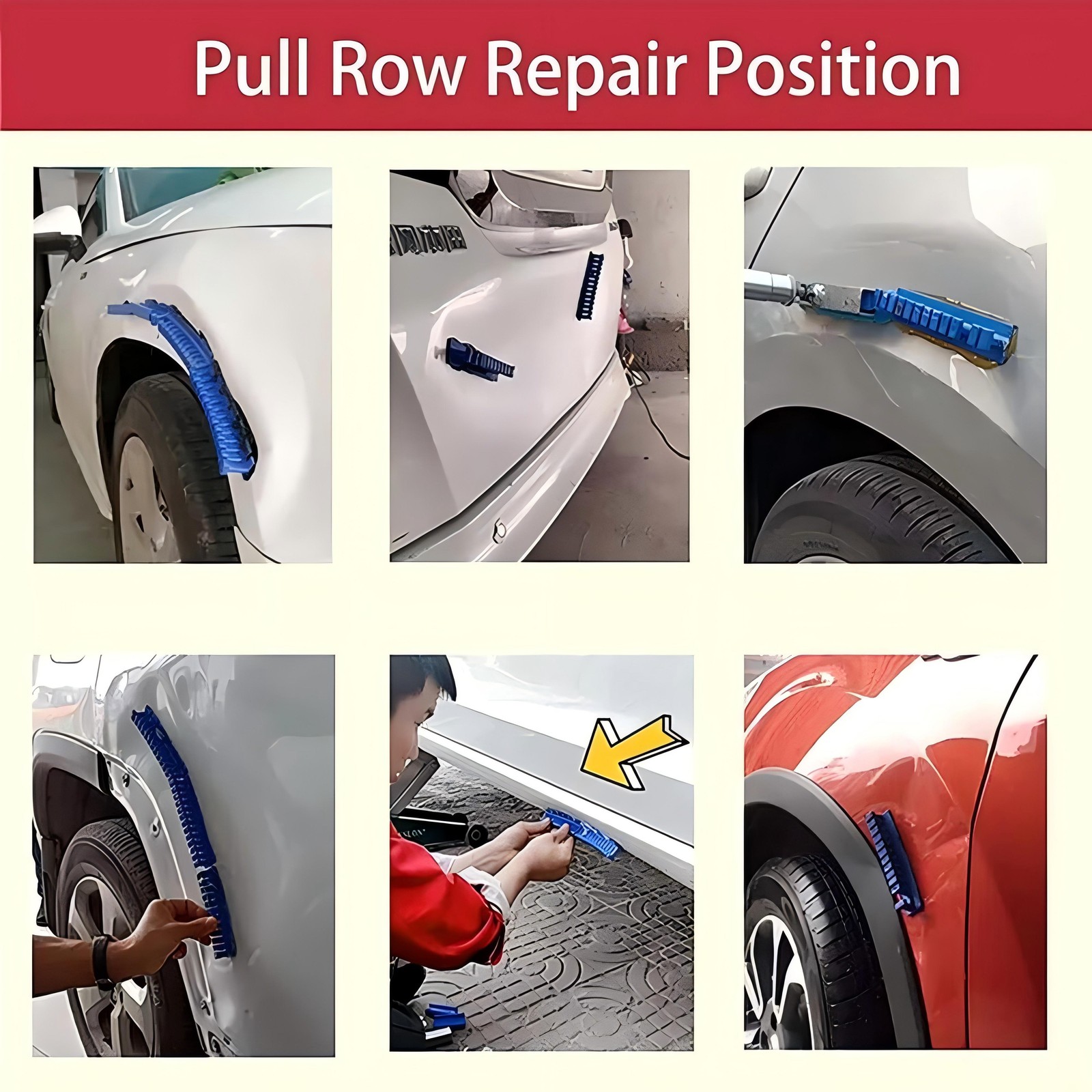 Car Body Slide Hammer Paintless Dent Repair Tools Puller Lifter Hail Removal Kit