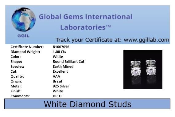 Rare 8Ct Certified Diamond Solitaire Ring ! FREE DIAMOND STUDS !Tariffs Free