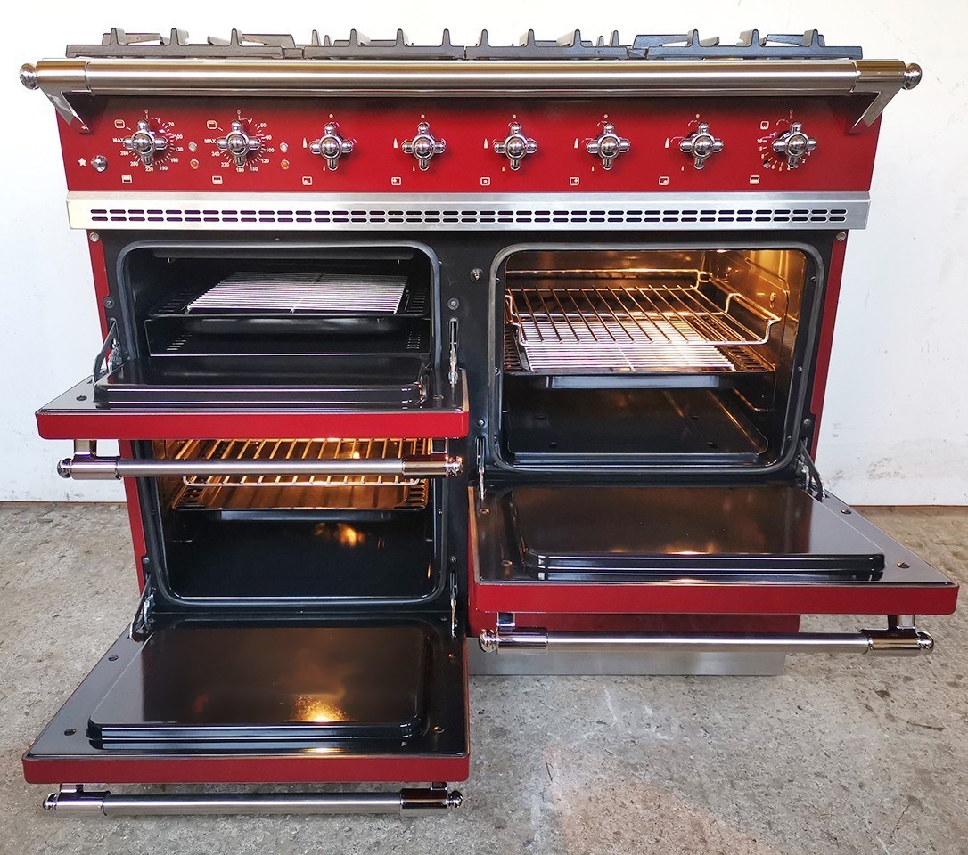 Lacanche Chagny Range 39 ⅜ in Burgundy & Chrome 100cm