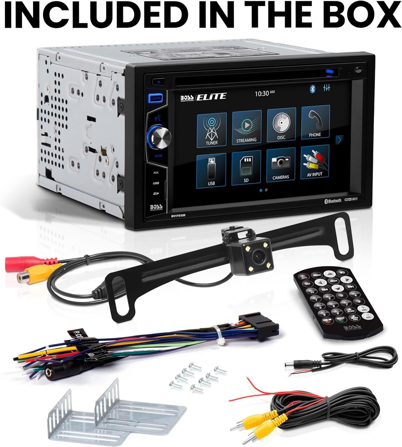 BOSS BV755BLC 6.2" Double Din Car Stereo CD USB Bluetooth + Backup Camera