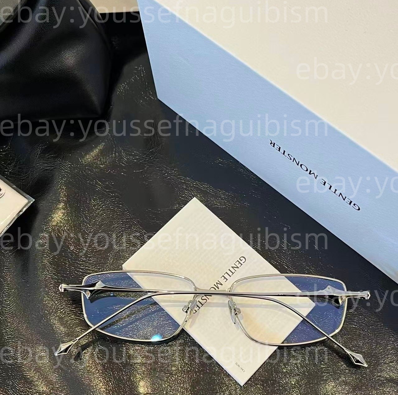 2025 GentleMonster Sunglasses BOLD - Saga 02 Silver Frame Clear Lenses