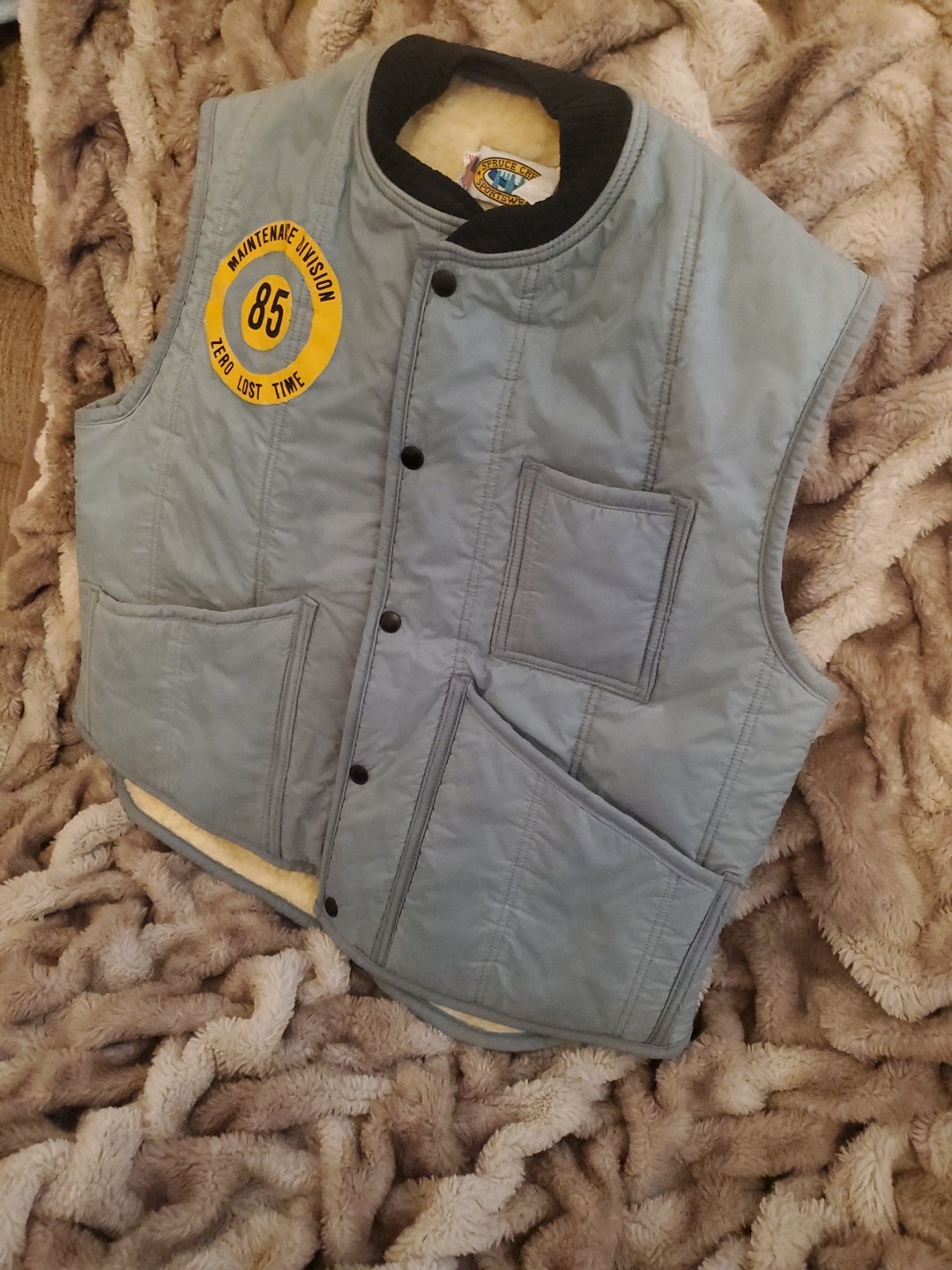 Vintage PECO Philadelphia Electric Company Maintenance Division Work Vest 85