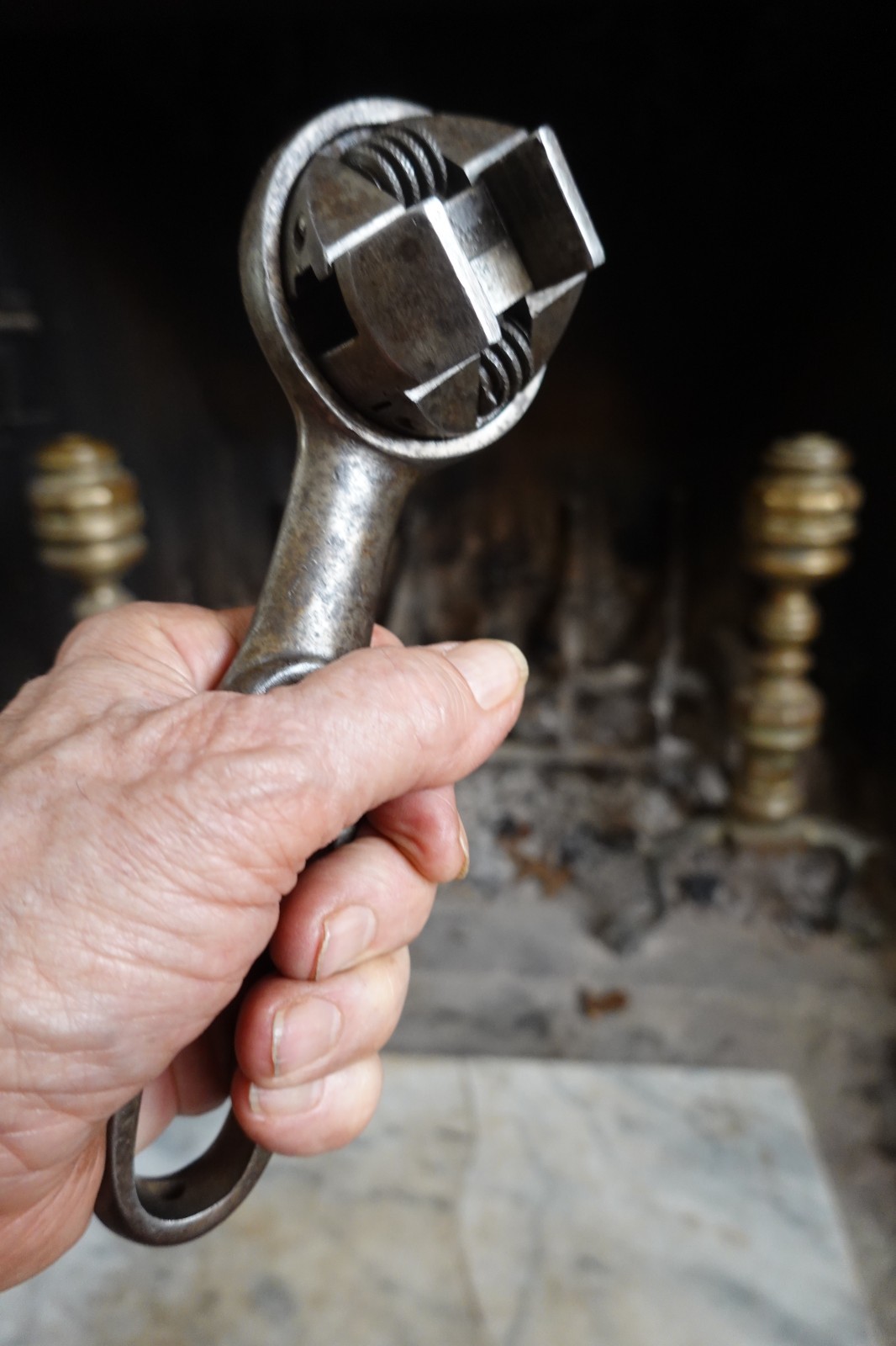 Antique "WIZARD" ADJUSTABLE RATCHET WRENCH PAT MAY 21 1907 Mechanic Railroad