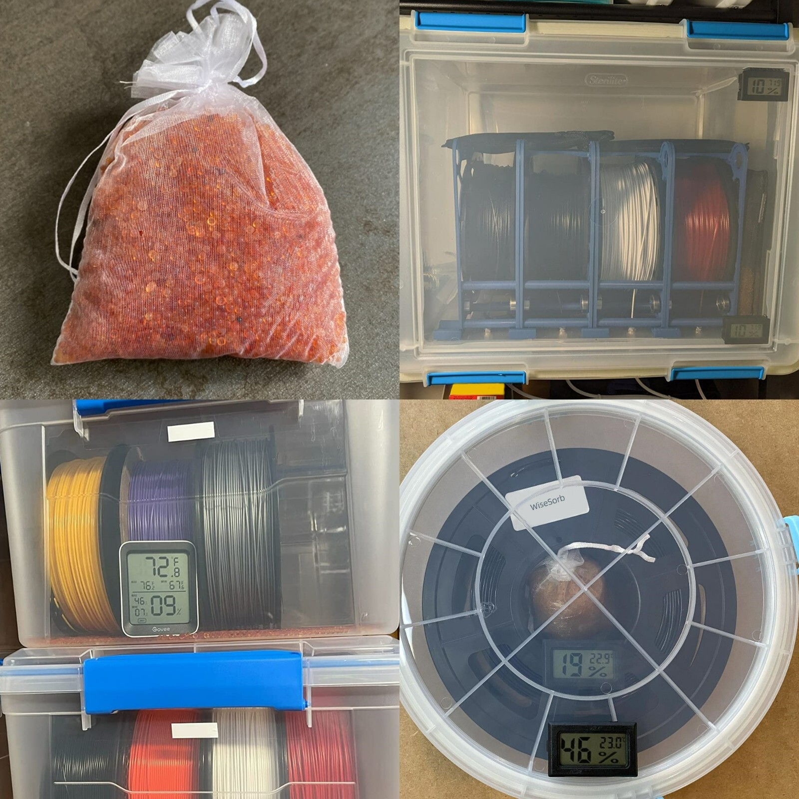 8lbs Indicating Silica Gel Desiccant, Orange to Dark Green, Moisture Absorbers