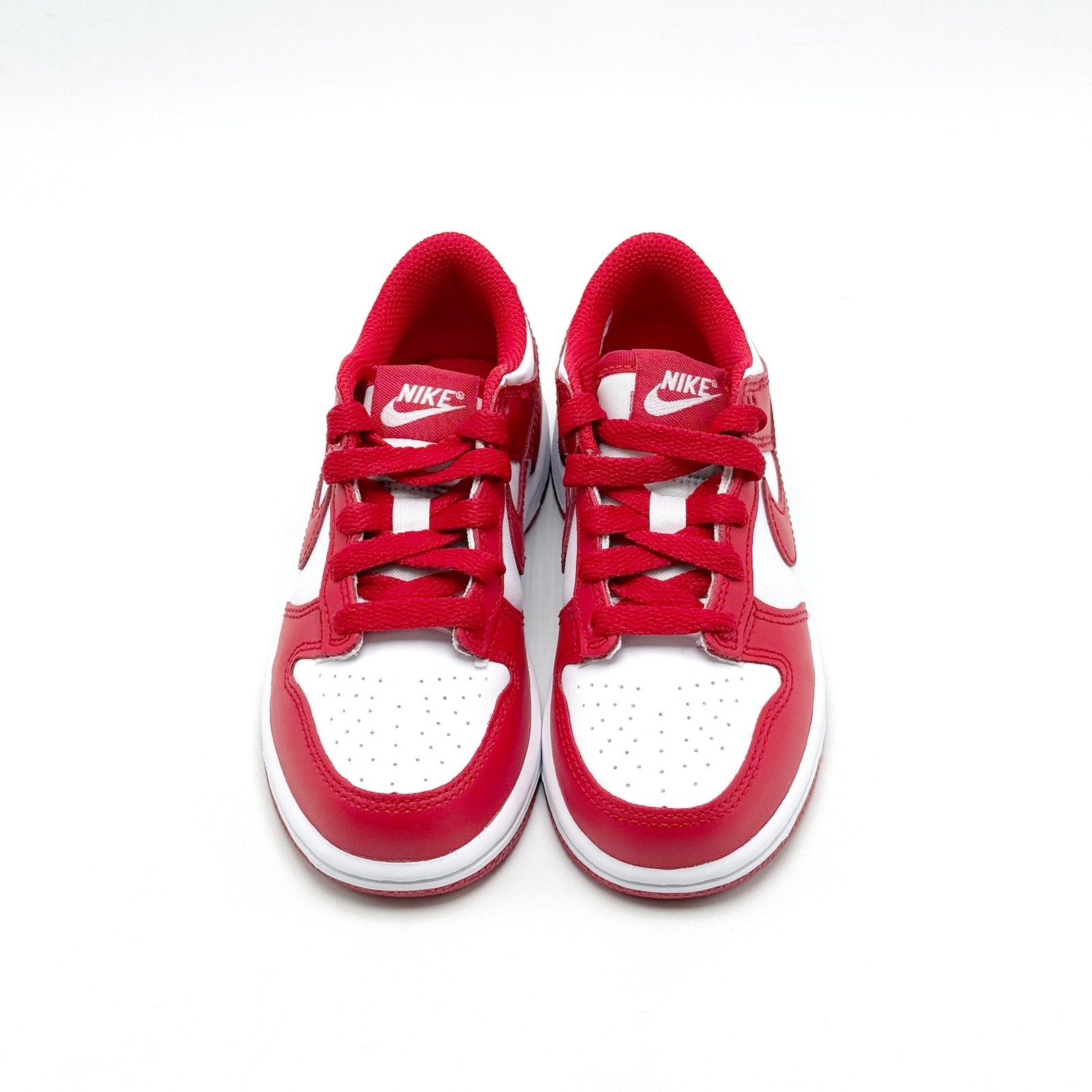 *NEW* Pre-School Kids Nike Dunk Low (PS) WHITE / RED (FB9108-119) 👍