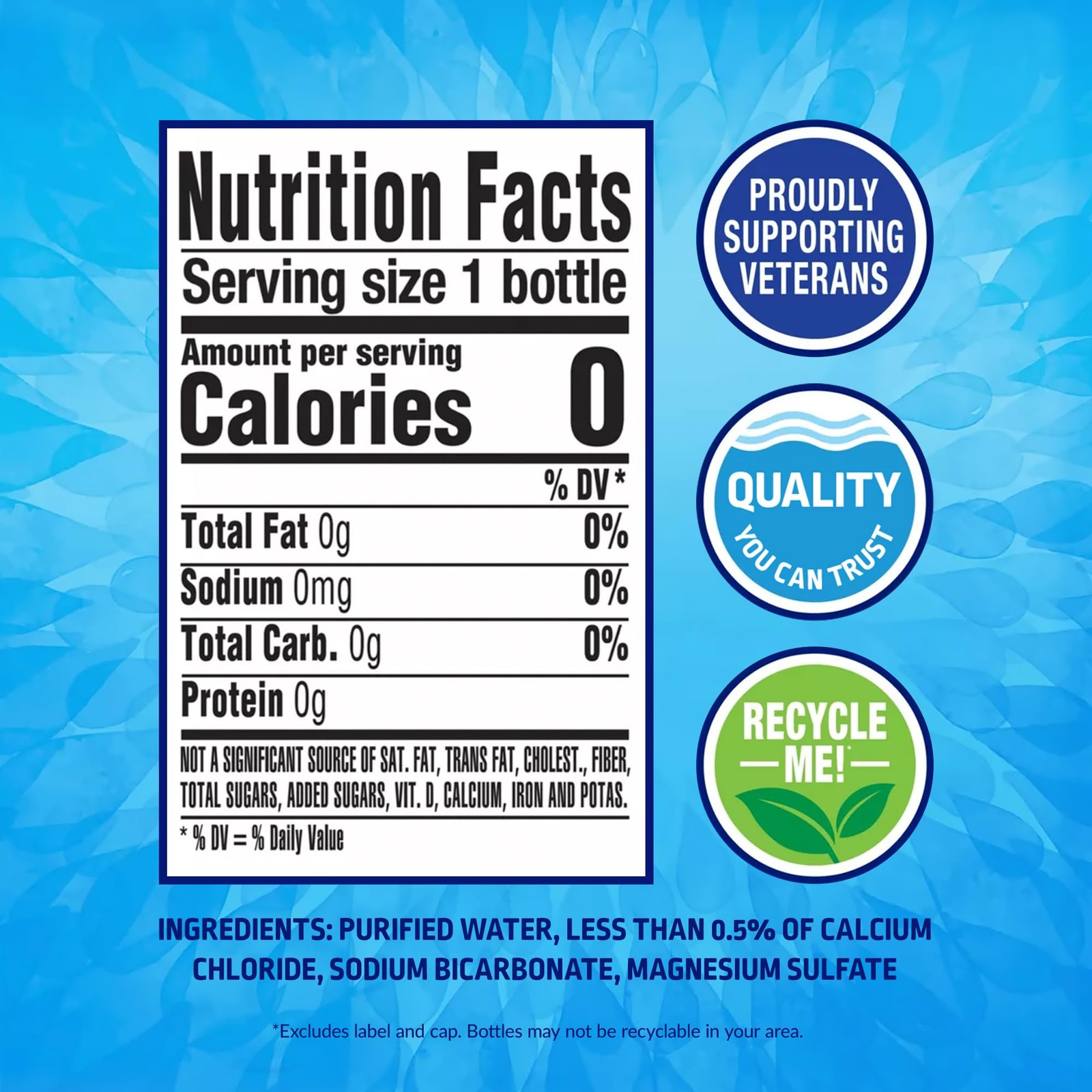 Pure Life Purified Water Bottles, 12 Pack - Still 16.9 Fl Oz (Pack of 12)