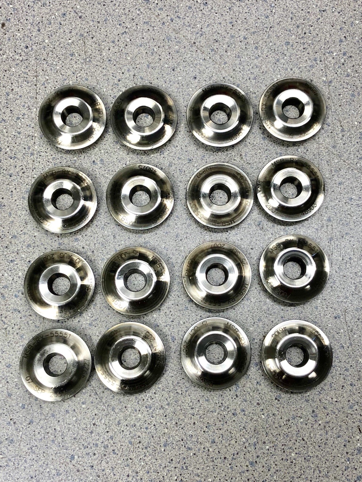 Nascar Del West Lightweight Steel Valve Springs Retainers 1.230 x .680