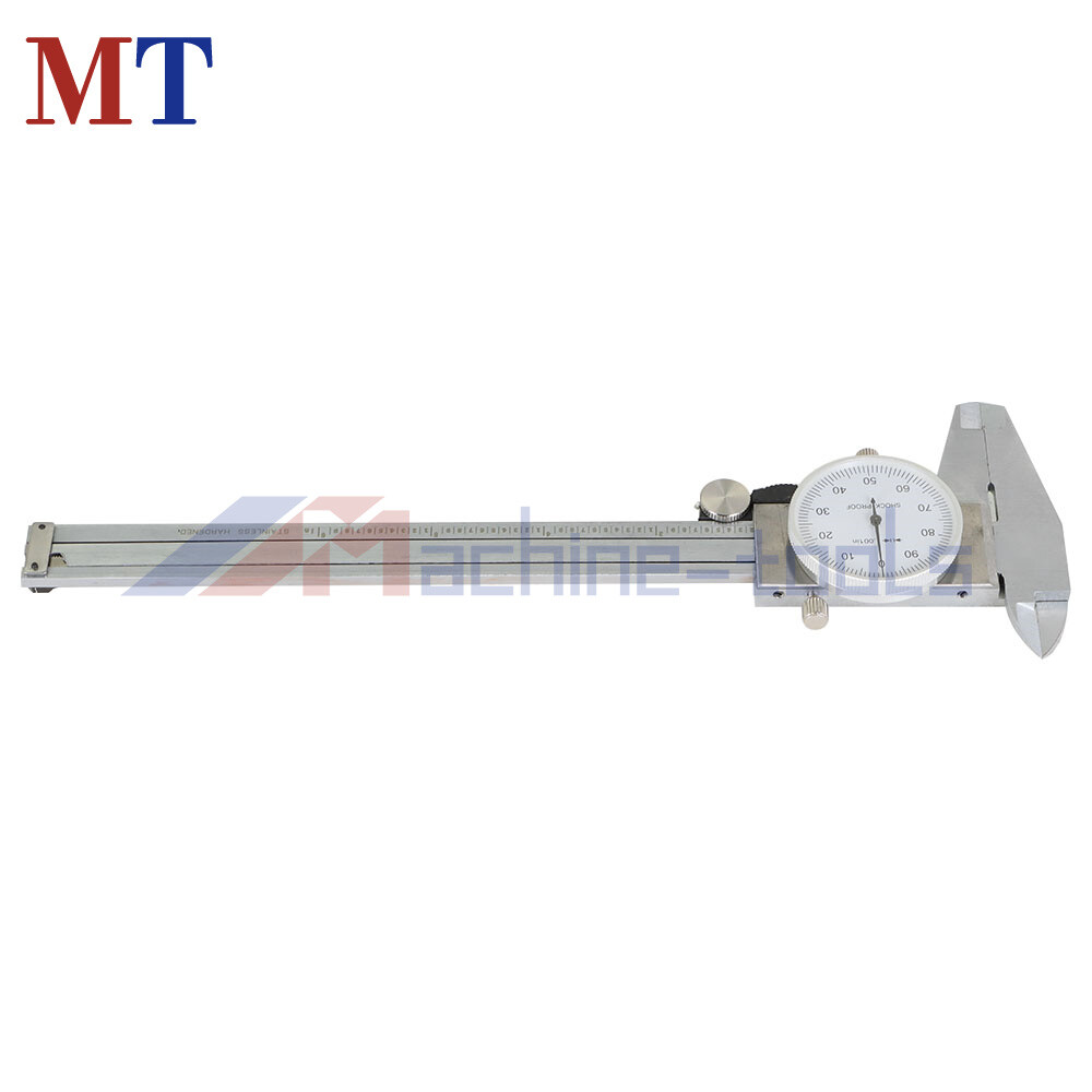 6 Inch Dial Caliper Shockproof Gauge 0.001" Of One Inch Stainless Steel