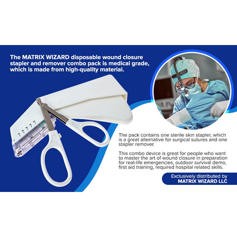Medical Surgery Disposable Skin Stapler Stitching Machine Sterile Nail Puller