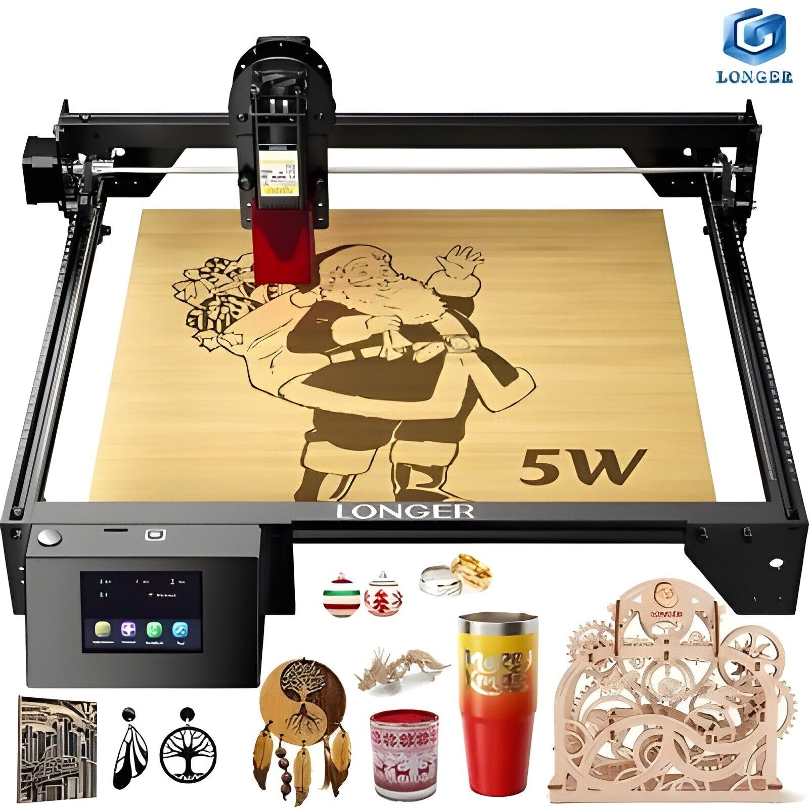 60W Laser Engraver 10000mm/min High Precision Laser Engrave Longer Ray5 5W