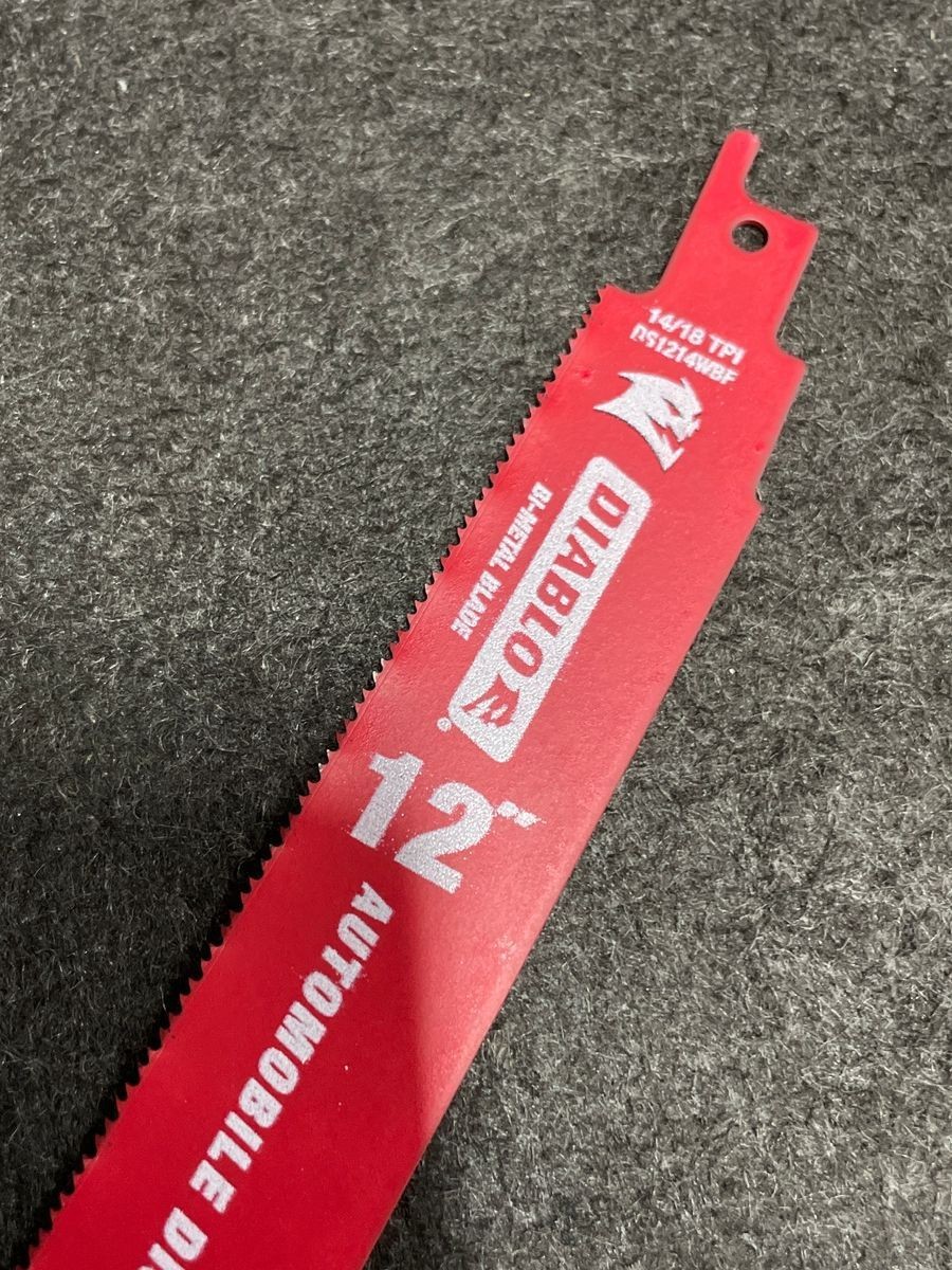 DIABLO TOOLS DS1214WBF Bi Metal Reciprocating Blade For Auto Dismantling Qty 10