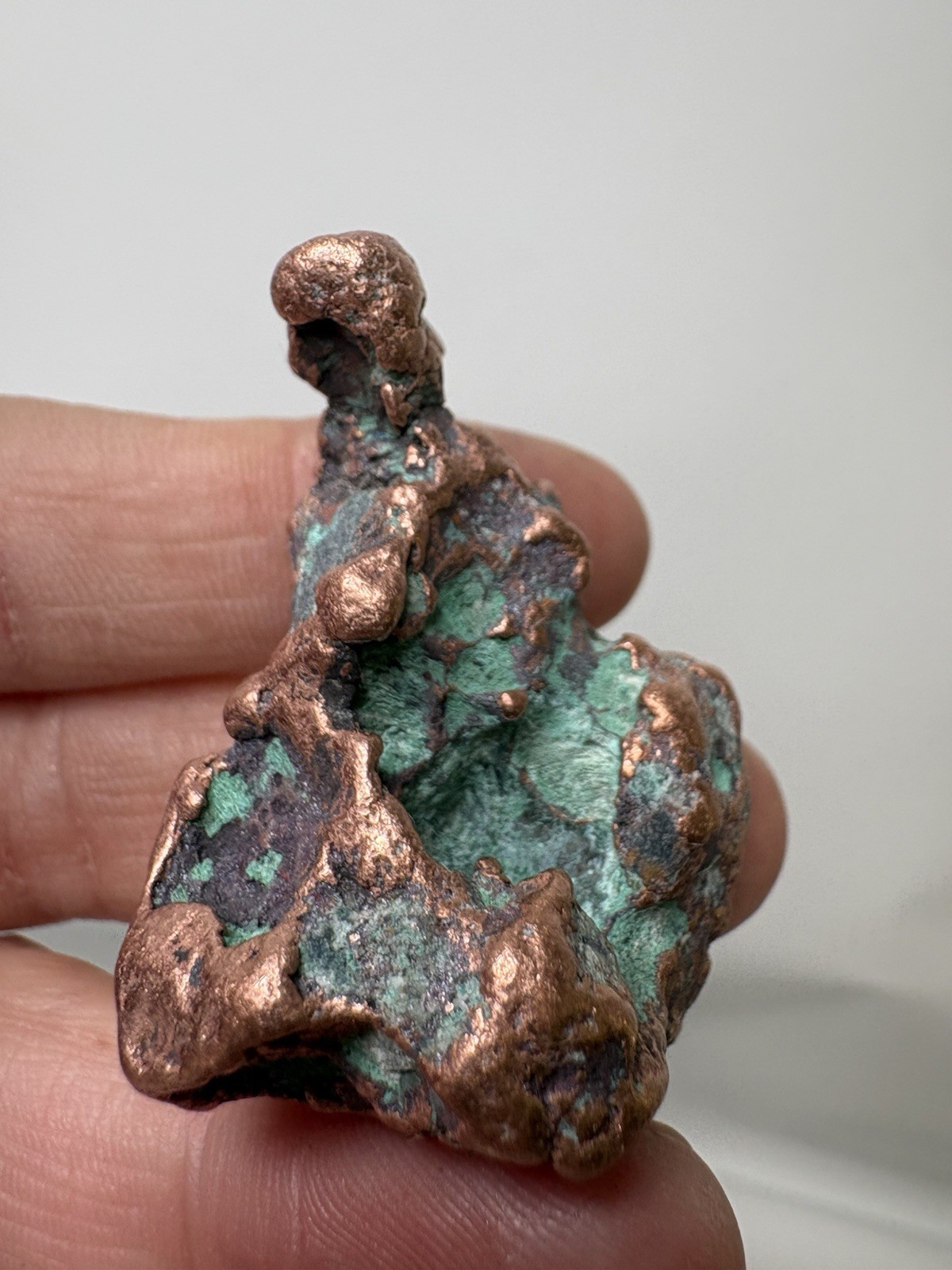 Pure Copper Rock Nugget Native Mineral Display Jewelry Specimen Upper Michigan
