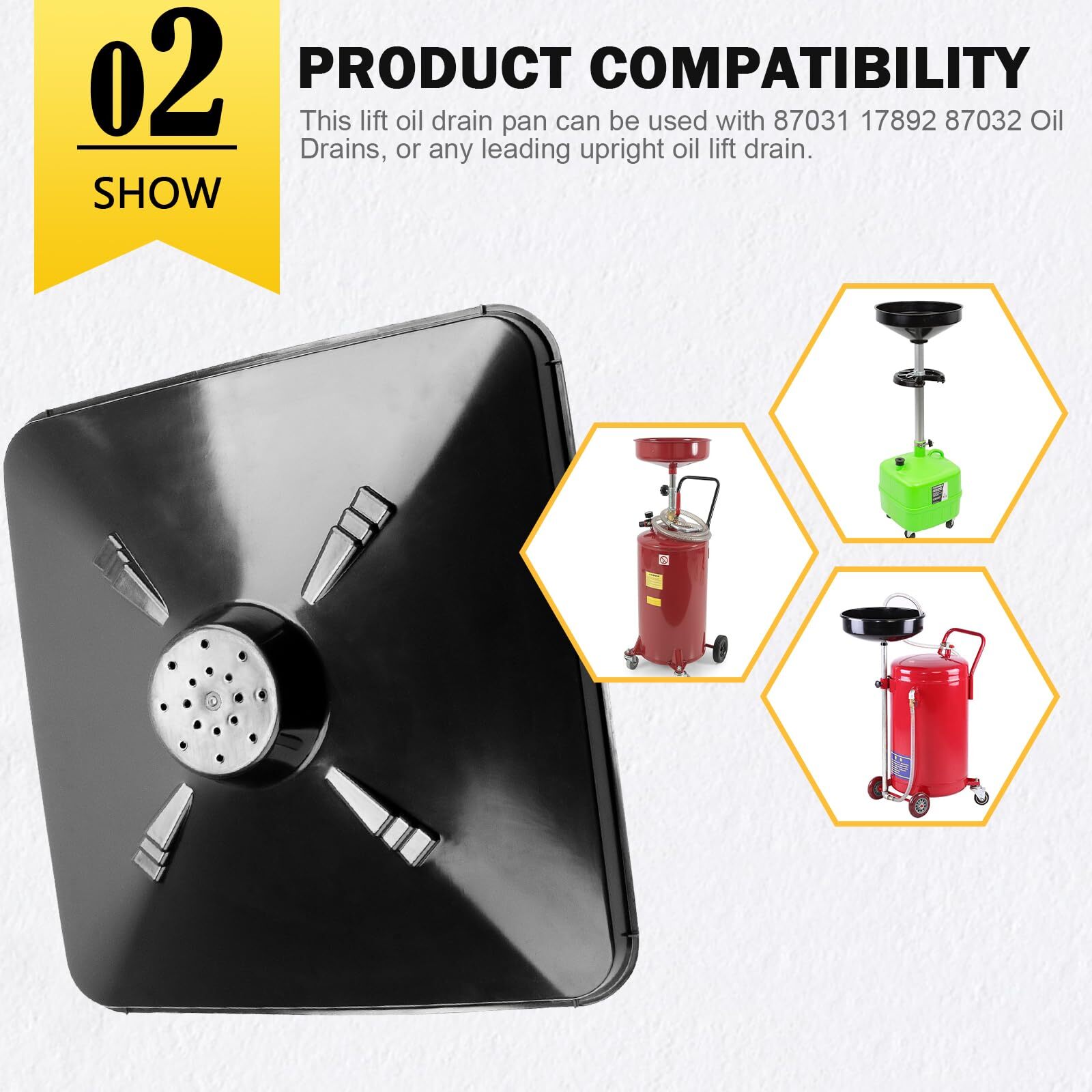 17892 Transmission Drain Pan for Lisle Oil Drains - 2 Pcs 22'' Oil Drain Spla...