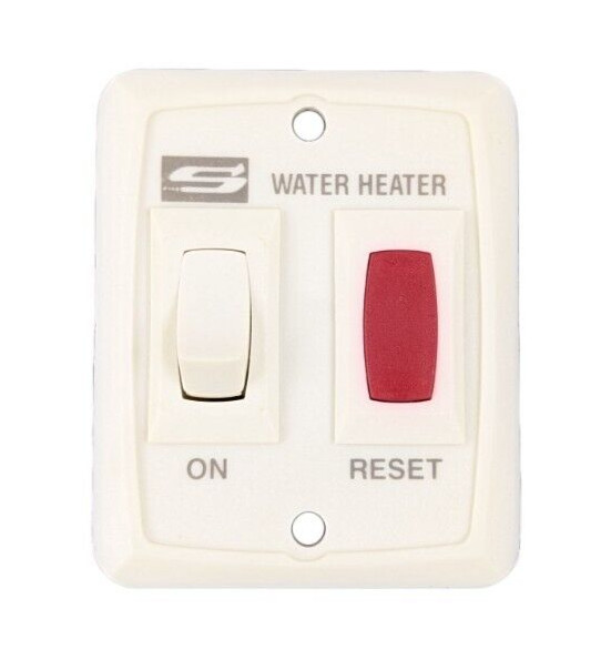 Suburban RV Water Heater Switch Assembly Reset Light Off White Camper 234795