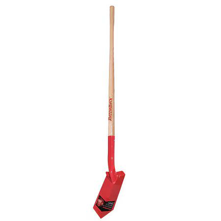 Razor-Back 47025 Trenching Shovel, 13 Ga Steel Blade, Forward Turn Step, 48 In