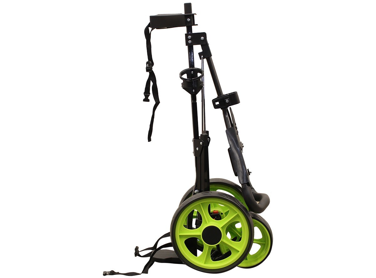 Massimo Golf Push Cart 3 Wheel Lightweight Easily Collapses Cup Holder & Storage