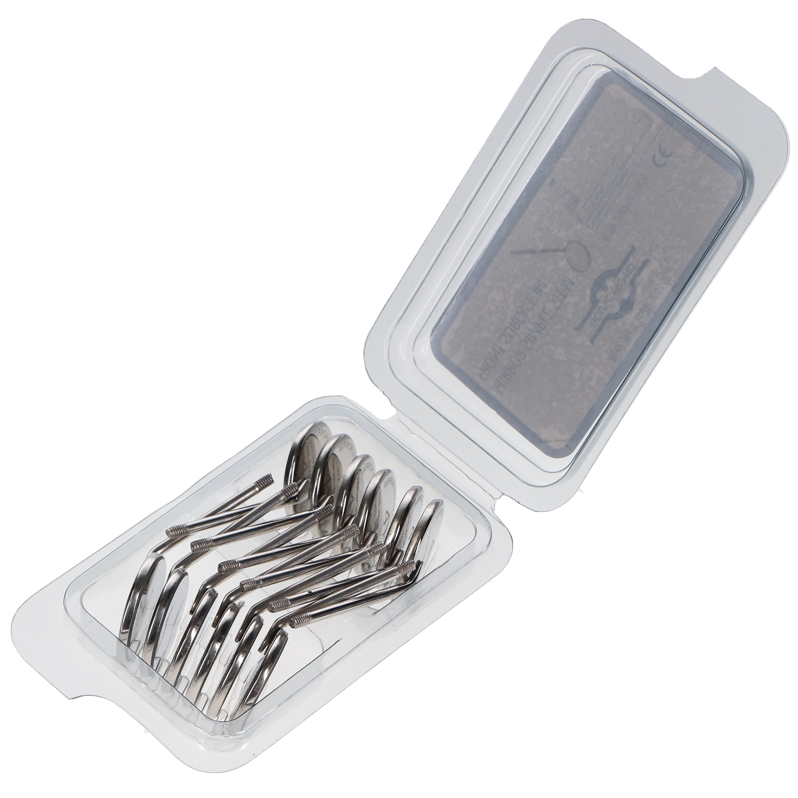 House Brand Dentistry 300148 Dental Mirrors Simple Stem Front Surface #4 12/Pk