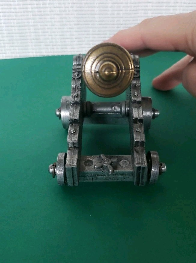 Vtg Denix Miniature Model 1797 El Tigre Spanish Cannon Metal Heavy Brass And