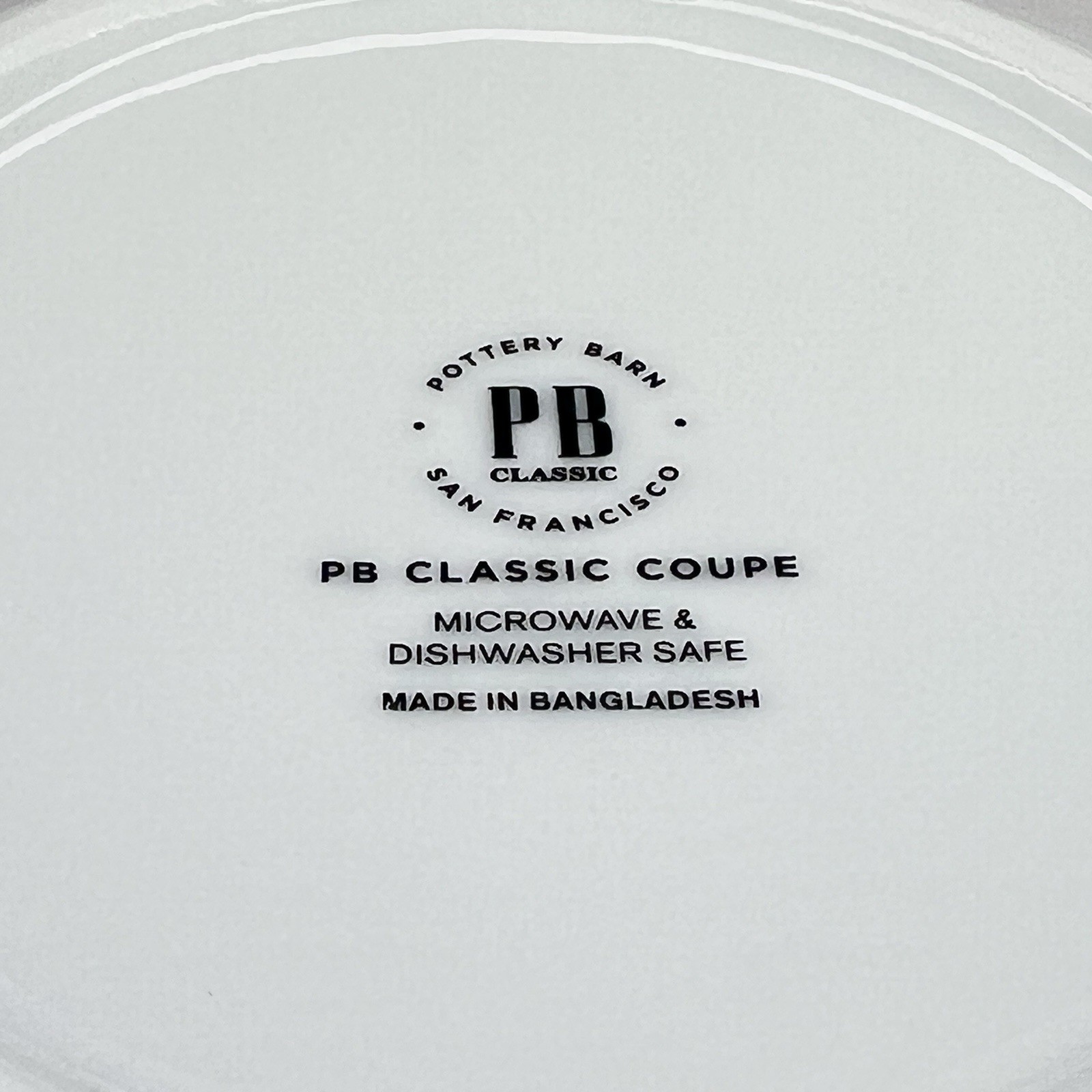 Pottery Barn Classic Coupe White Porcelain SOUP BOWL 7.75”