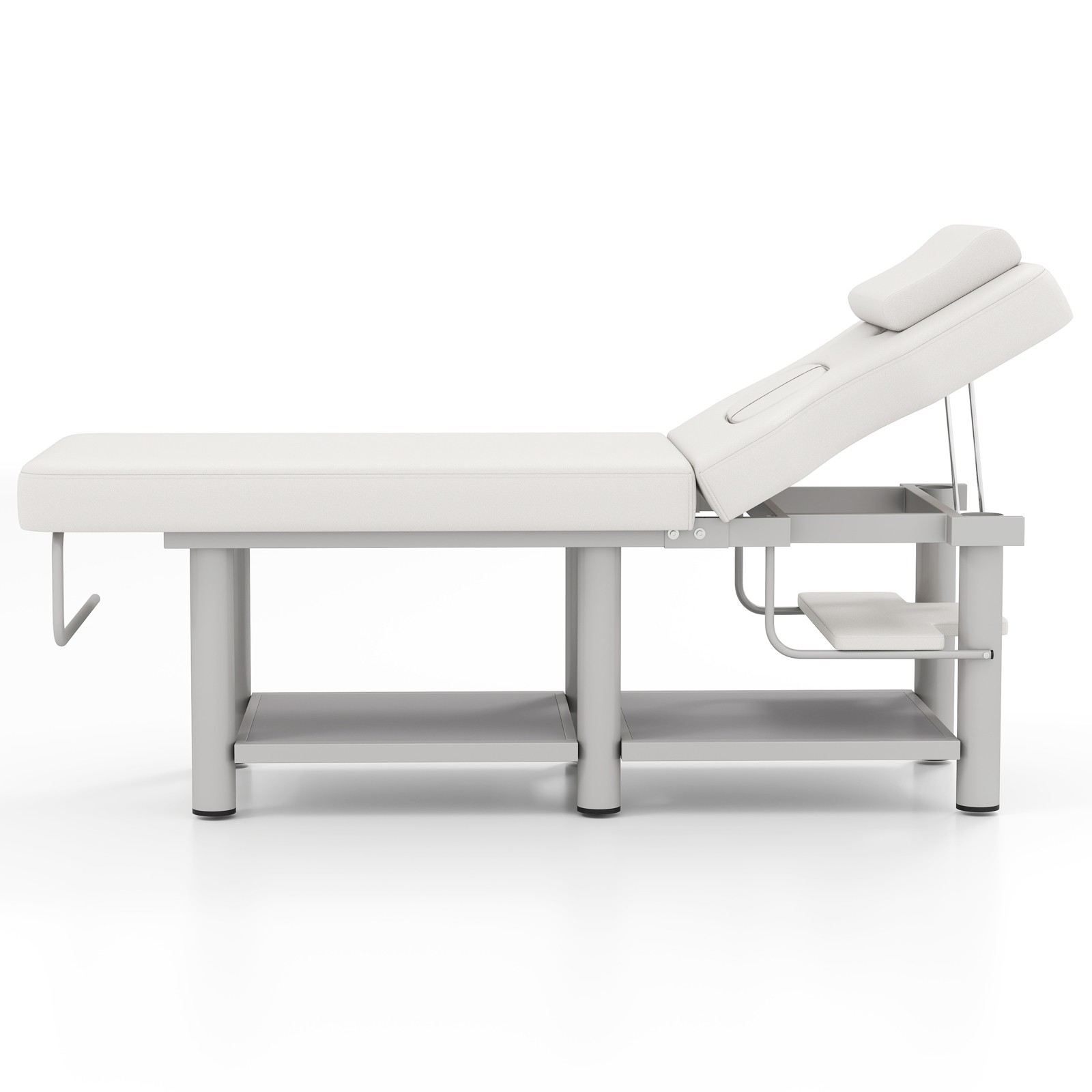 Pro Massage Treatment Table Facial Bed Adjust Backrest Open-Chest Salon Beauty