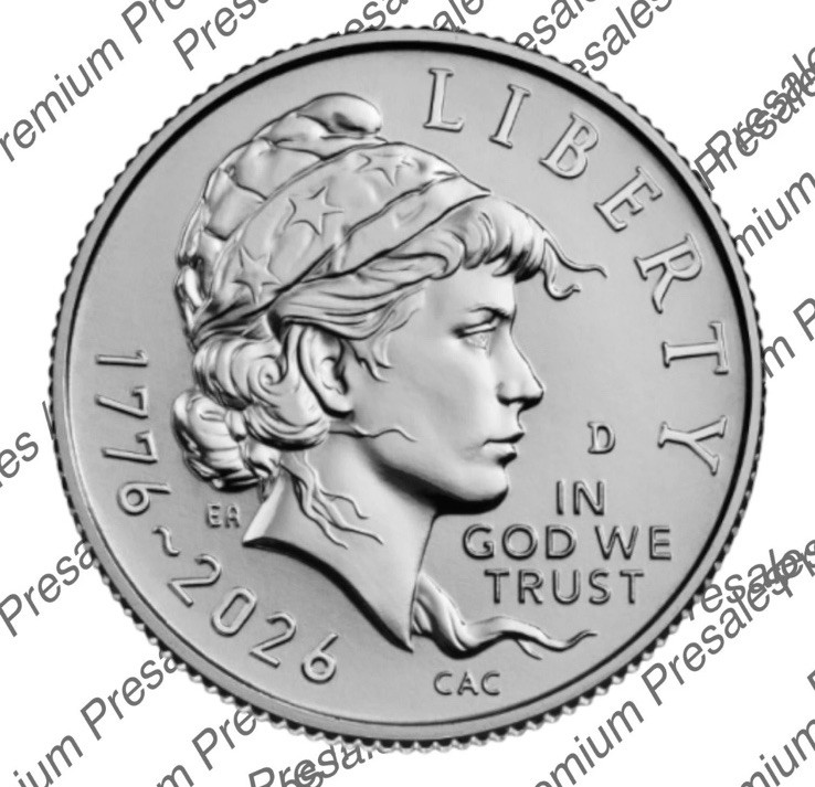 (2 COINS) 1776-2026 P&D SemiQ Emerging Liberty Dimes IN STOCK