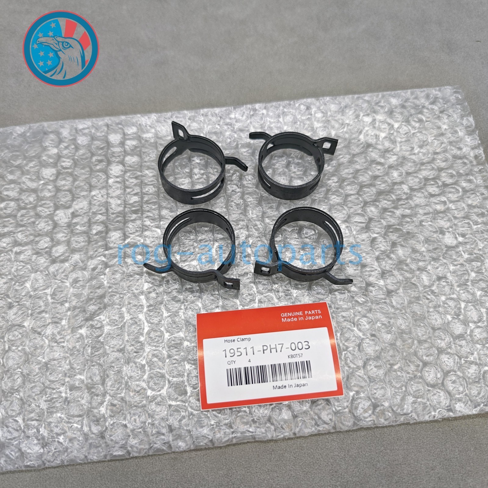 OEM!! 4pc For HONDA 1986-2021 FOUR CLAMPS FOR RADIATOR HOSE 36.5mm 19511-PH7-003