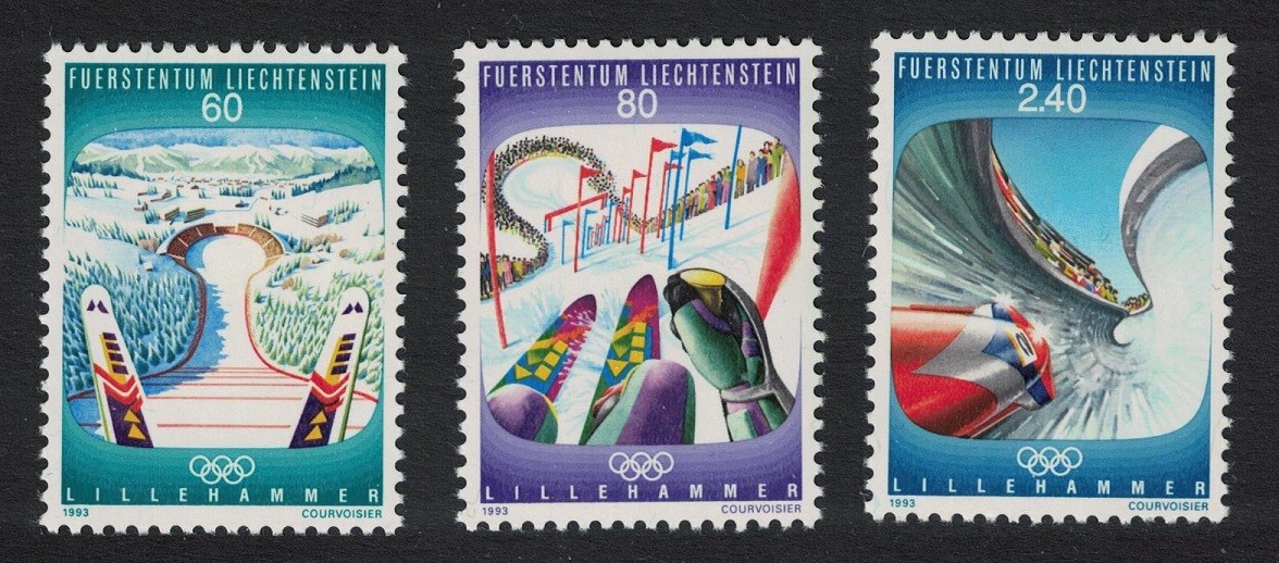 Liechtenstein Winter Olympic Games Lillehammer Norway 3v 1993 MNH SG#1067-1069