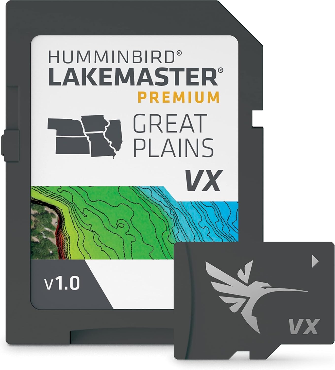 Humminbird LakeMaster VX Premium [Great Plains V1] APEX/SOLIX/HELIX #602003-1