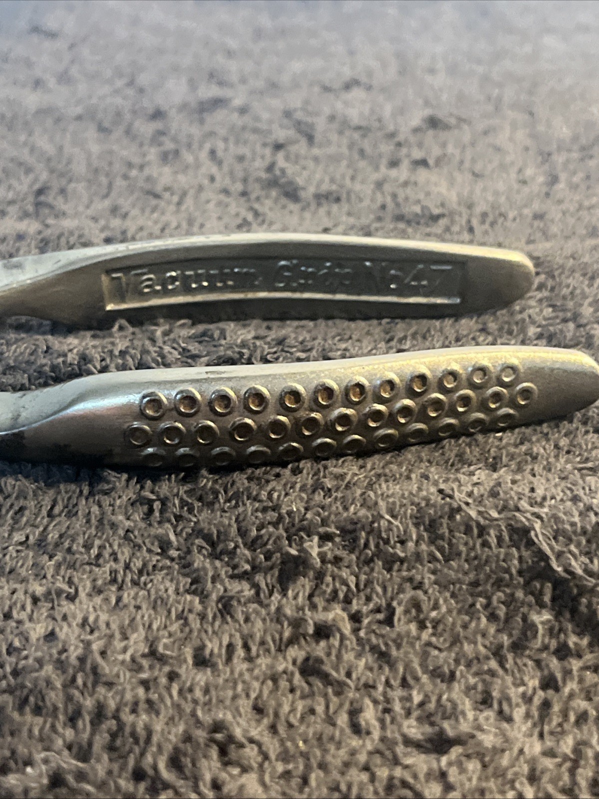 Vtg Snap On Tools No 47 Vacuum Grip Pliers Slip Joint Wire Cutter 1951 Date Code