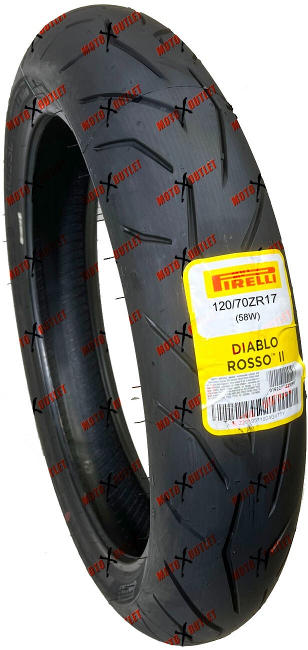 Pirelli Diablo Rosso II 120/70ZR17 Front Tire Motorcycle 120 70 17 2291900