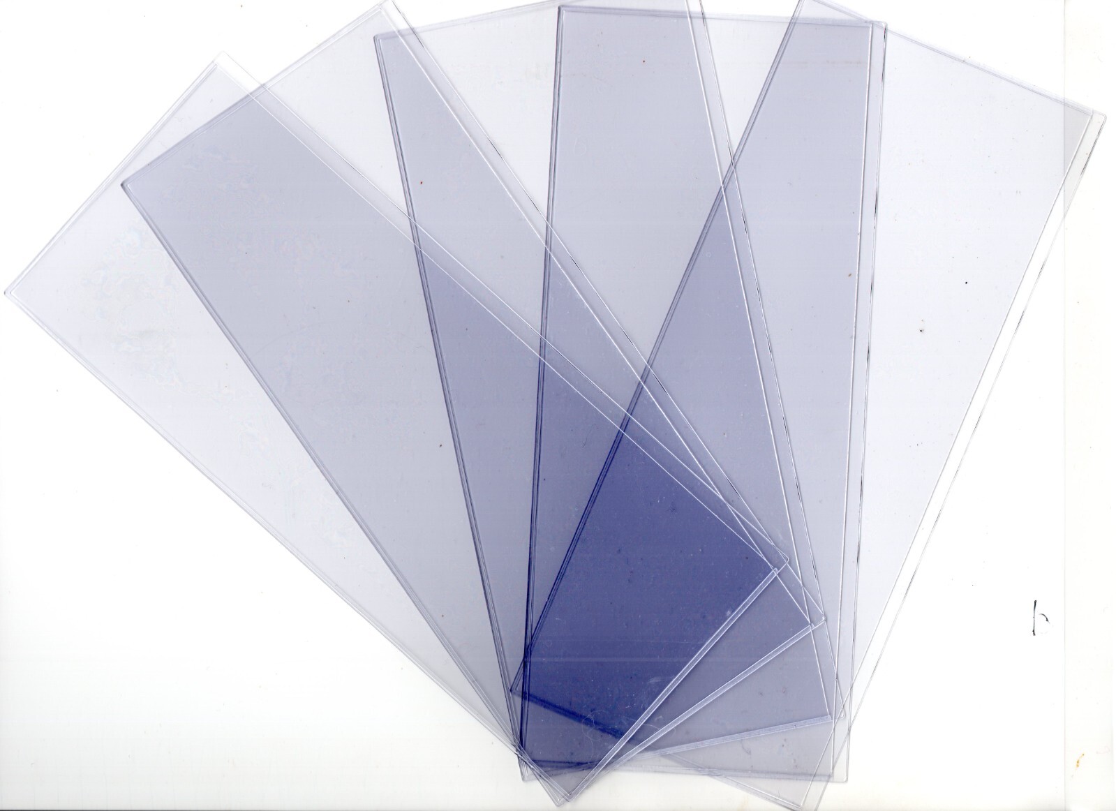 5 - GUARDHOUSE LARGE CURRENCY HOLDERS - 3 3/8 x 8 - UNPLASTICIZED 7 mil SLEEVES