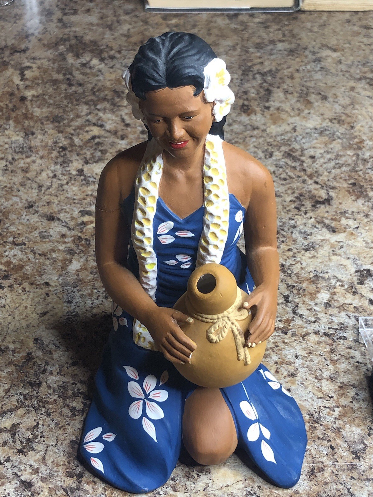 Very Rare 1950’s Hakata Urasaki Hawaii Hula Doll With IPU Made In Japan Damaged
