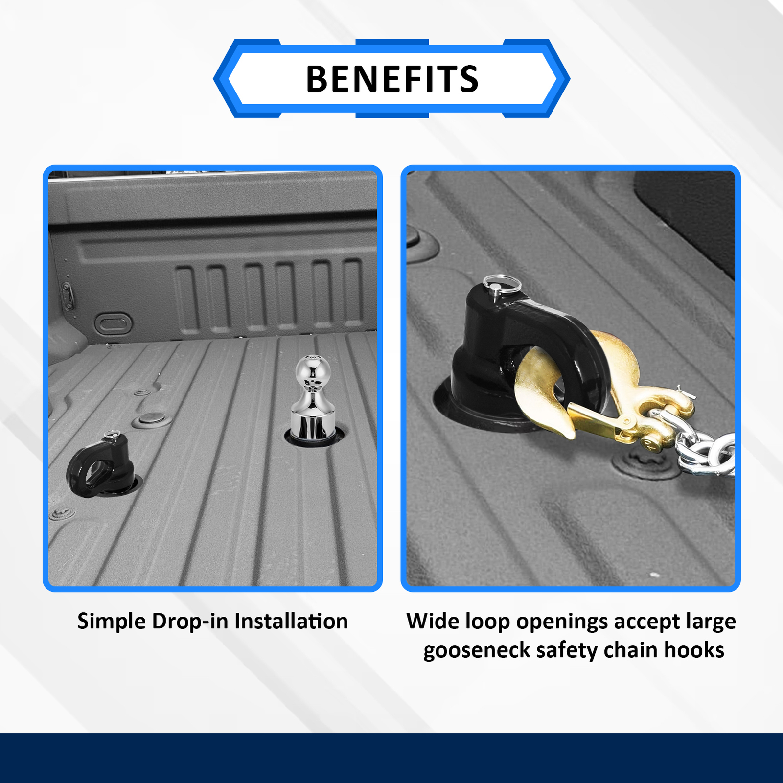 Puck System Gooseneck Hitch Ball Kit , 2-5/16" for 16-24 Silverado 2500HD/3500HD