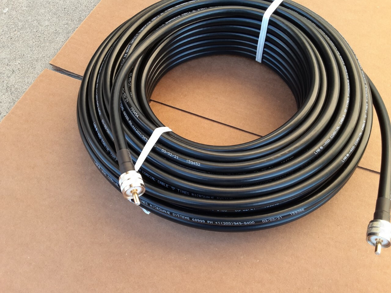 Times Microwave LMR-400 PL-259 to PL-259 Ham Radio Antenna Coax Cable LOT