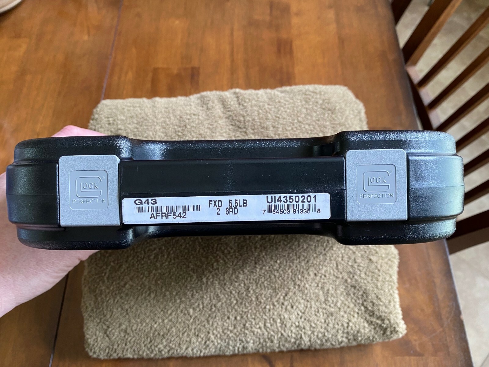 Glock Factory OEM Clam Shell Hard Pistol Case W/ Manual,all modelsFAST free ship