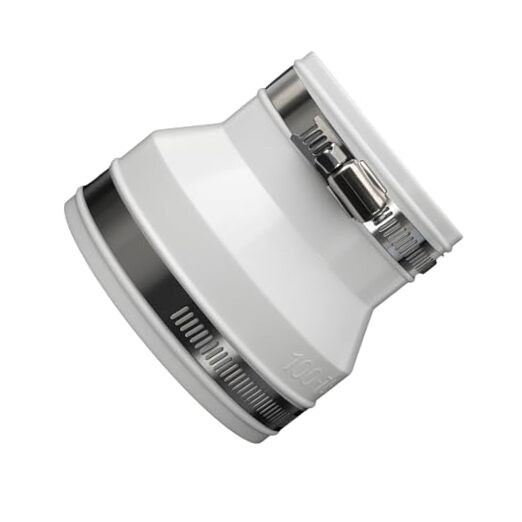 Round to Round Dryer Duct Adapter Recessed Hose Connector with Stainless Steel