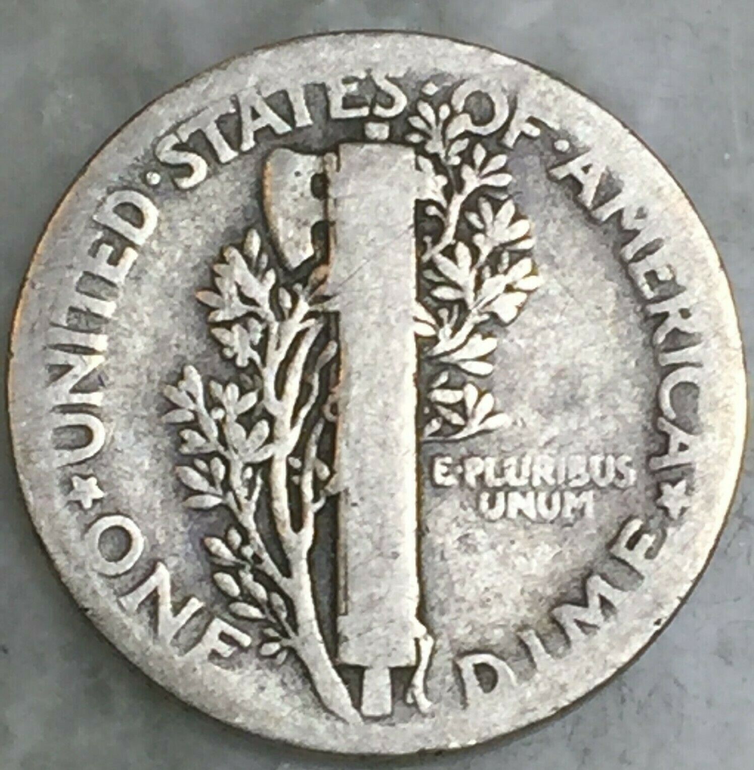 1928 P Mercury Dime circulated 90% Silver Good , Average circulated