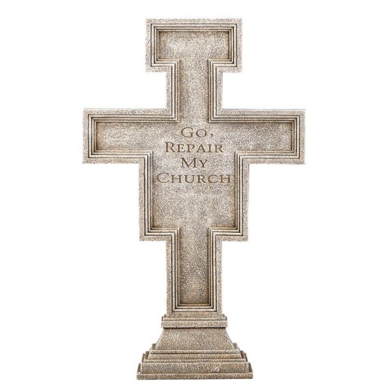 San Damiano Garden Crucifix, 23.5'' Outdoor Statue (USUALLY SHIPS WITHIN 2 DAYS)