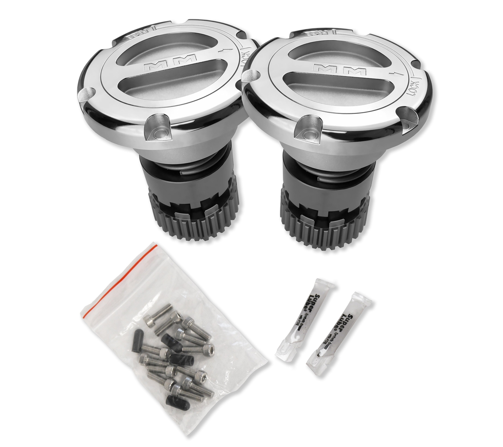 Mile Marker Premium Locking Hubs Pair for 05-20 Ford Super Duty 549