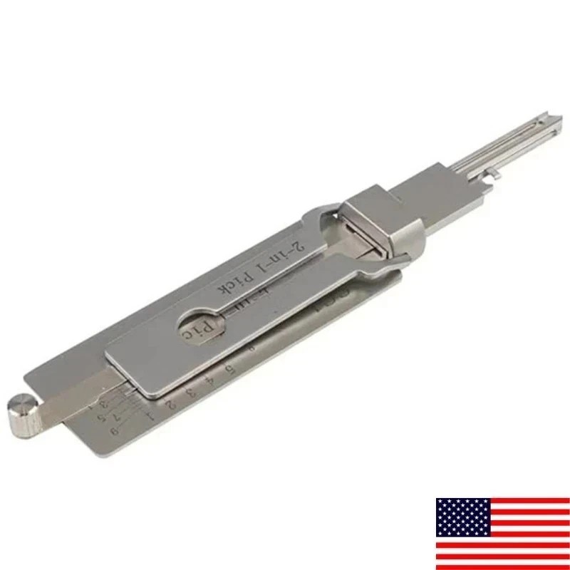 Hook And Pickup Tool Kit 2 In 1 Portable Lock Picking Set Ergonomic Handle**