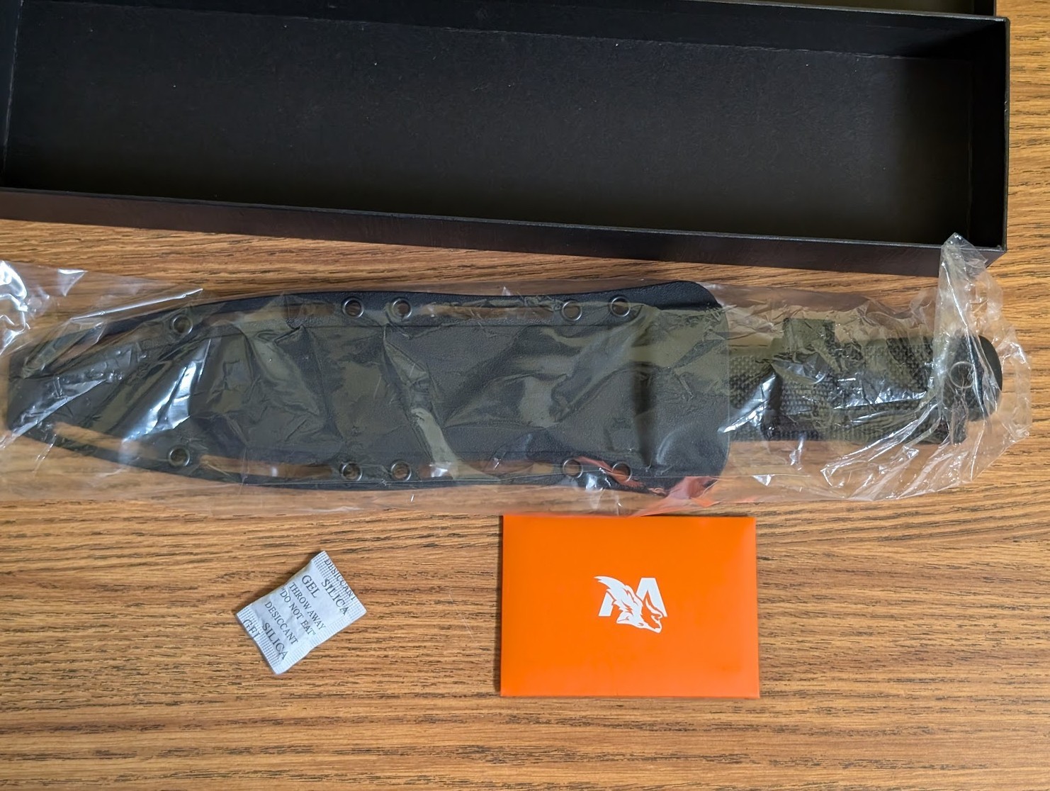 OdenWolf W-Catcher Full-Tang Black (OD-LF-00347-BB) Survival/Camping Knife