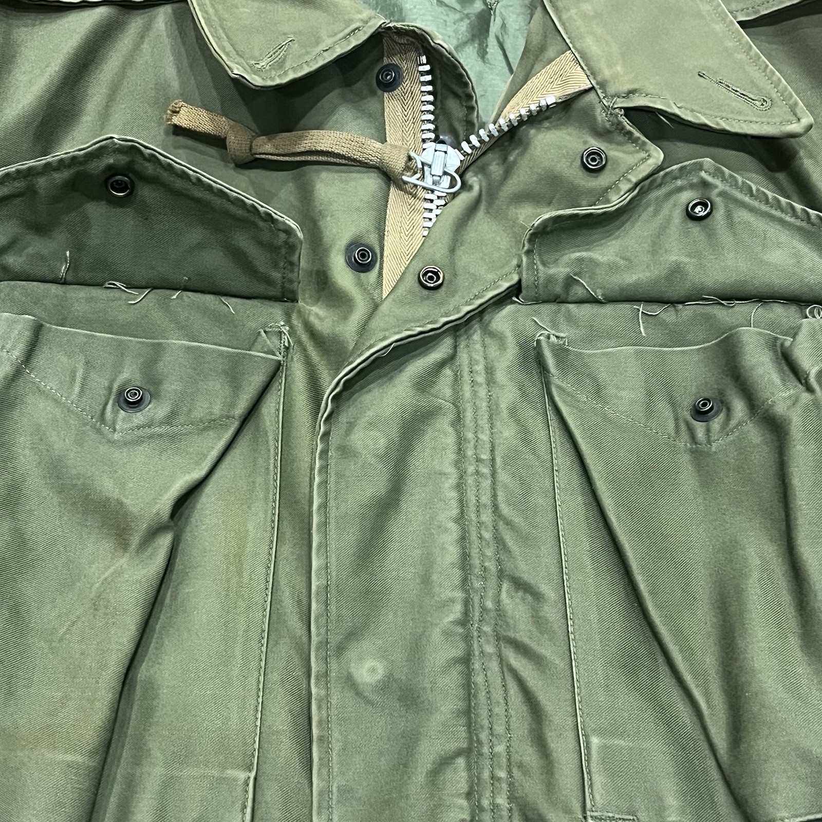 Vintage M-1951 Field Jacket OG 107 Mens Small Regular W/Liner Military READ!!!!