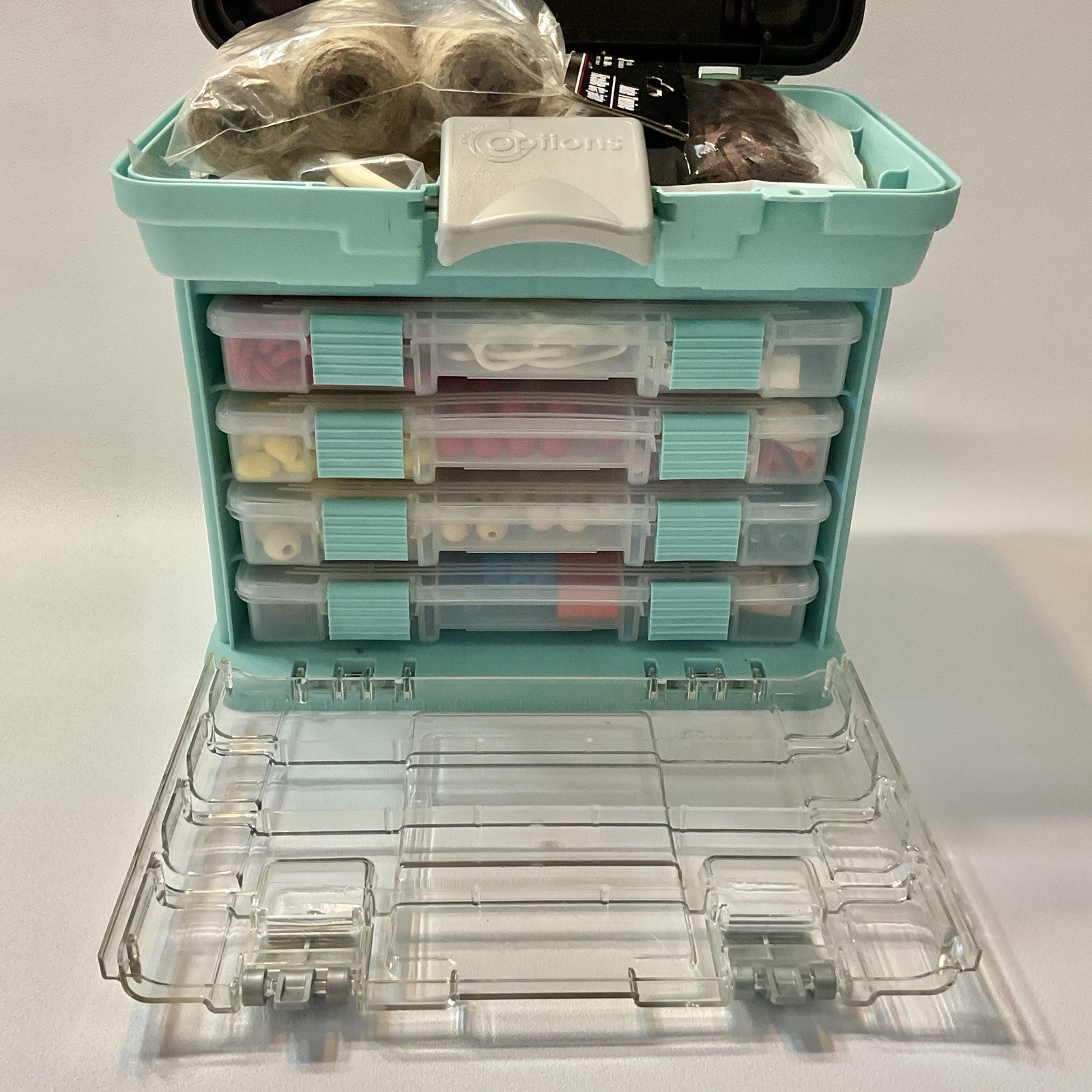 Creative Options Gray Grab N Go Rack System with Macrame Supplies