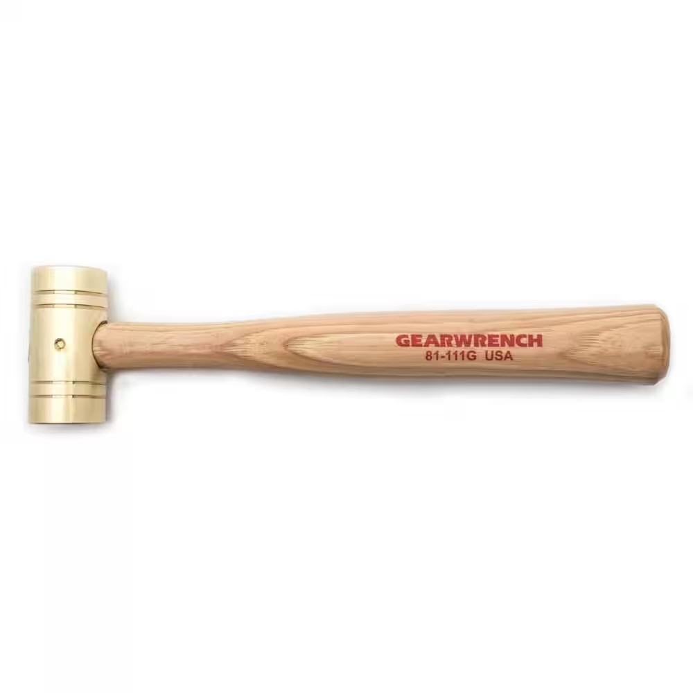 1 Lb. Brass Hammer with Hickory Handle